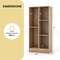 Costway 5-Cube Bookcase for Kids 41" Wooden Toy Storage Organizer for Kid's Room White/Natural